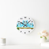 Owls Design Runde Wanduhr (Zuhause)