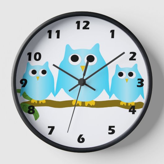 Owls Design Uhr (Vorderseite)