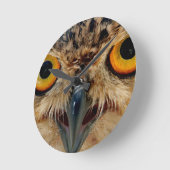 Owls Eyes Runde Wanduhr (Winkel)