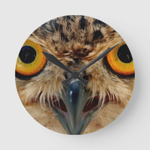 Owls Eyes Runde Wanduhr
