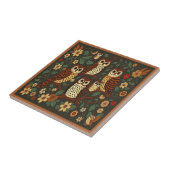 Owls Forest Animals Earthy Tones Rustic Boho Fliese (Seite)