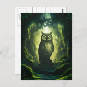 Owls Forest Path Postkarte (Vorne/Hinten)
