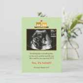 Owls Foto Schwangerschaft Ankündigung (Stehend Vorderseite)