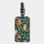 Owls Gepäckmarken Gepäckanhänger (Vorderseite vertikal)