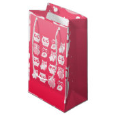 Owls Gift Bag Kleine Geschenktüte (Vorderseite Schrägansicht)