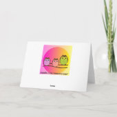 Owls Grußkarte Karte (Rückseite)