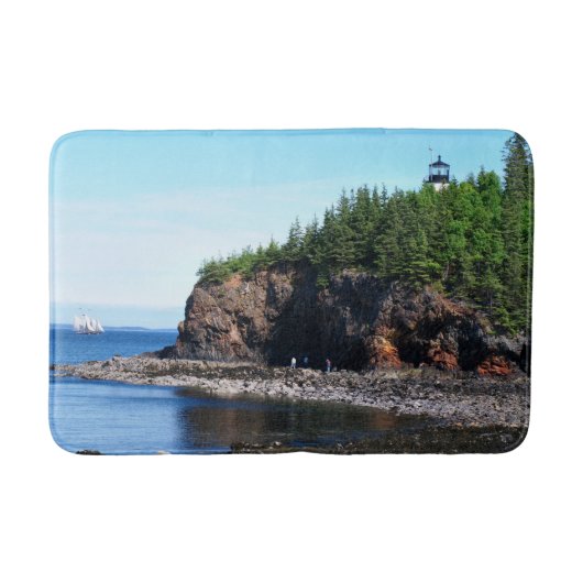 Owls Head Lighthouse, Maine Bath Mat Badematte (Vorderseite)