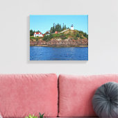 Owls Head Lighthouse, Maine Canvas Print Leinwanddruck (Insitu (Wohnzimmer))
