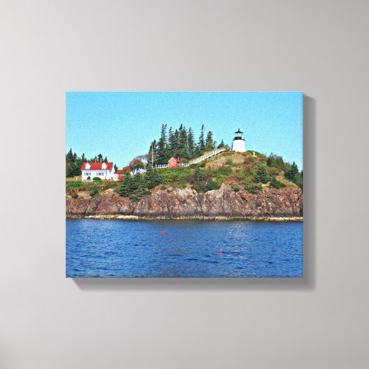 Owls Head Lighthouse, Maine Canvas Print Leinwanddruck (Vorderseite)
