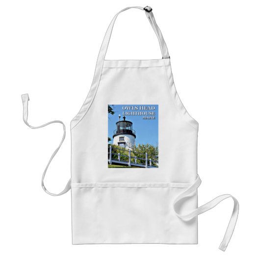 Owls Head Lighthouse, Maine Cooking Schürze (Vorne)