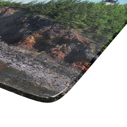 Owls Head Lighthouse, Maine Cutting Board Schneidebrett (Ecke)