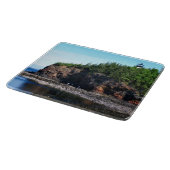 Owls Head Lighthouse, Maine Cutting Board Schneidebrett (Ecke)