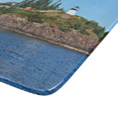 Owls Head Lighthouse, Maine Cutting Board Schneidebrett (Ecke)