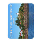 Owls Head Lighthouse, Maine Foto Magnet (Vertikal)