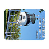 Owls Head Lighthouse, Maine Foto Magnet (Horizontal)