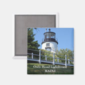Owls Head Lighthouse, Maine Magnet (Vorderseite/Rückseite)
