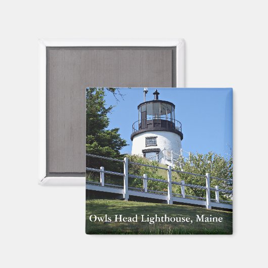 Owls Head Lighthouse, Maine Magnet (Vorderseite/Rückseite)