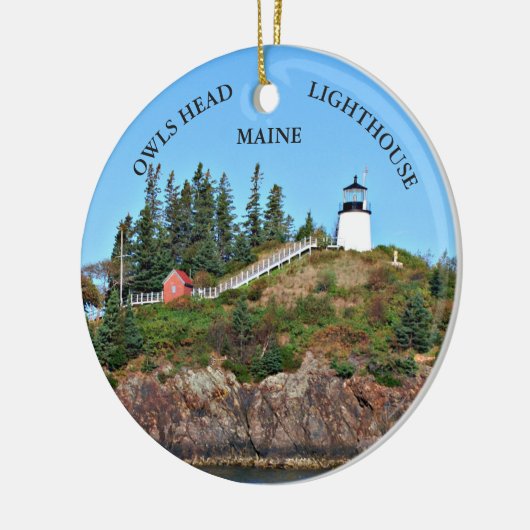 Owls Head Lighthouse, Maine Ornament (Links)
