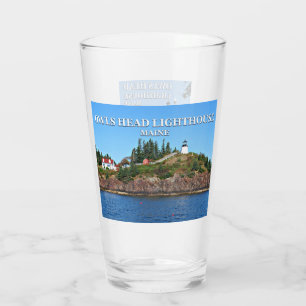 Owls Head Lighthouse, Maine Pint Glass Glas