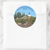 Owls Head Lighthouse, Maine Round Stickers (Tasche)