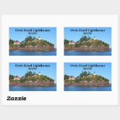 Owls Head Lighthouse, Maine Stickers (Blatt)