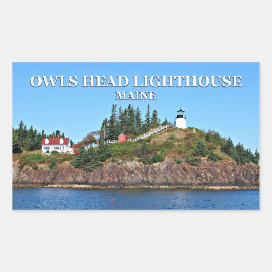 Owls Head Lighthouse, Maine Stickers (Vorderseite)