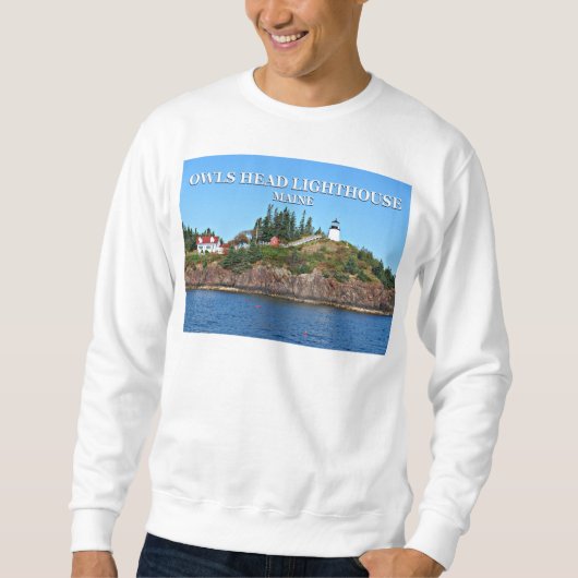 Owls Head Lighthouse, Maine Sweatshirt (Vorderseite)
