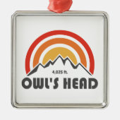 Owl's Head New Hampshire Ornament Aus Metall (Vorne)
