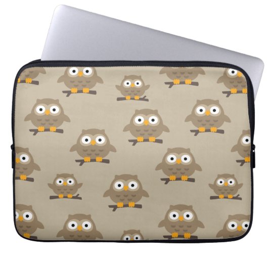 Owls Laptop Sleeve (Vorderseite)