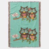 Owls Liebe Design Blanket Decke (Vorderseite Vertikal)