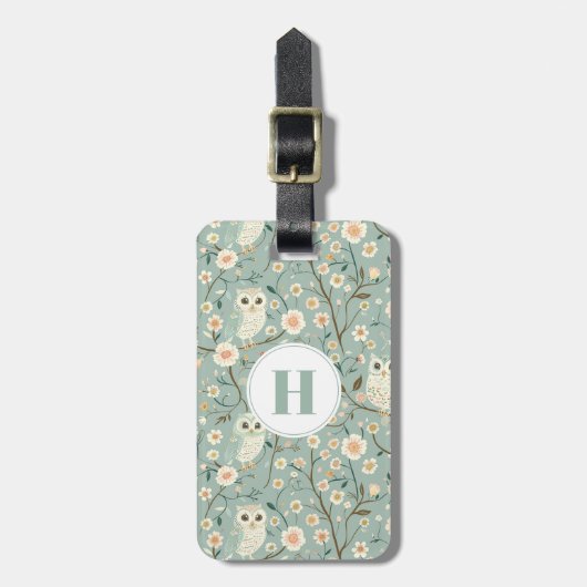 Owls Luggage Tag Gepäckanhänger (Vorderseite vertikal)