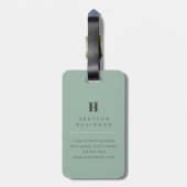 Owls Luggage Tag Gepäckanhänger (Rückseite vertikal)