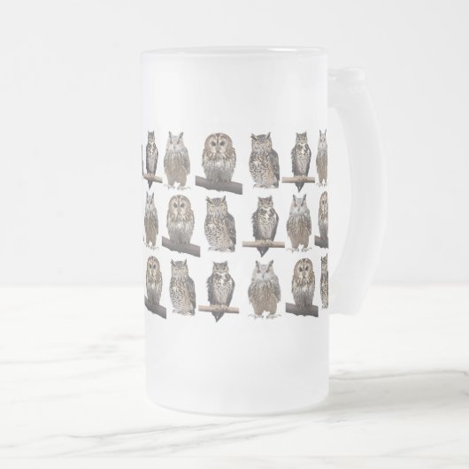 Owls Mattglas Bierglas (VorderseiteRechts)