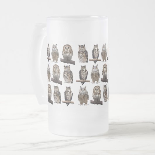 Owls Mattglas Bierglas (Vorderseite Links)