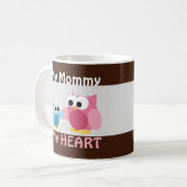 Owls - Meine Mutter, mein Herz - Muttertag - Tasse (Vorderseite Links)