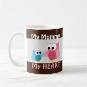 Owls - Meine Mutter, mein Herz - Muttertag - Tasse (Links)