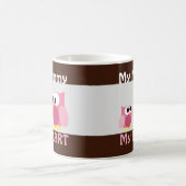 Owls - Meine Mutter, mein Herz - Muttertag - Tasse (Mittel)