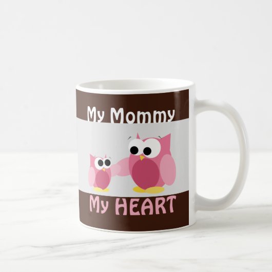 Owls - Meine Mutter, mein Herz - Muttertag - Tasse (Rechts)