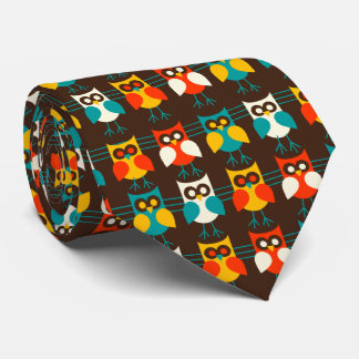 Owls Muster 1 Krawatte