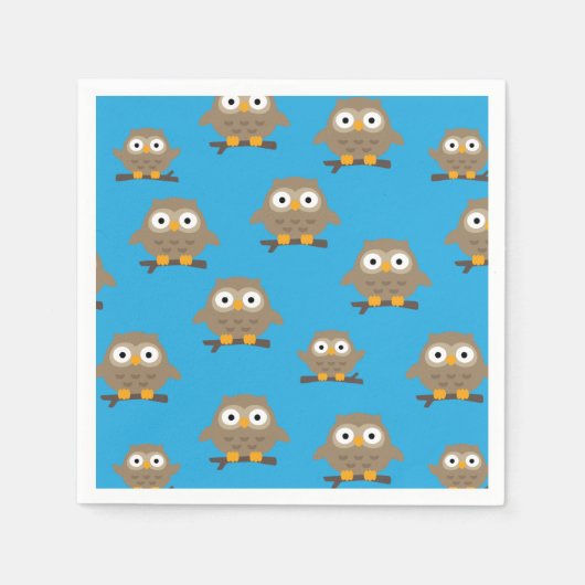 Owls Napkins Serviette (Vorderseite)
