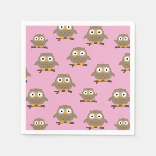 Owls Napkins Serviette (Vorderseite)