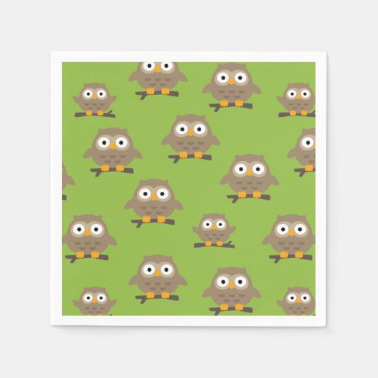 Owls Napkins Serviette (Vorderseite)