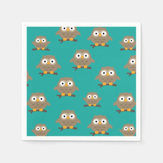 Owls Napkins Serviette (Vorderseite)