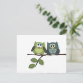 Owls Nest Postkarte (Stehend Vorderseite)