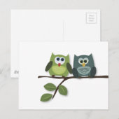 Owls Nest Postkarte (Vorne/Hinten)