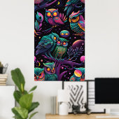 Owls of a Feather Poster (Heimbüro)