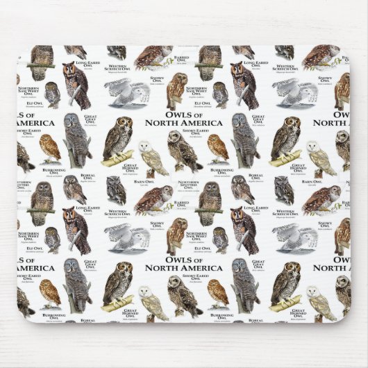 "OWL's of North America" Mausklick Mousepad (Vorne)