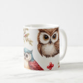 Owls on Branch Kaffeetasse (VorderseiteRechts)