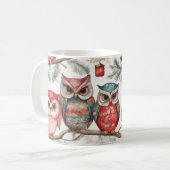 Owls on Branch Kaffeetasse (Vorderseite Links)