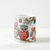 Owls on Branch Kaffeetasse (Mittel)